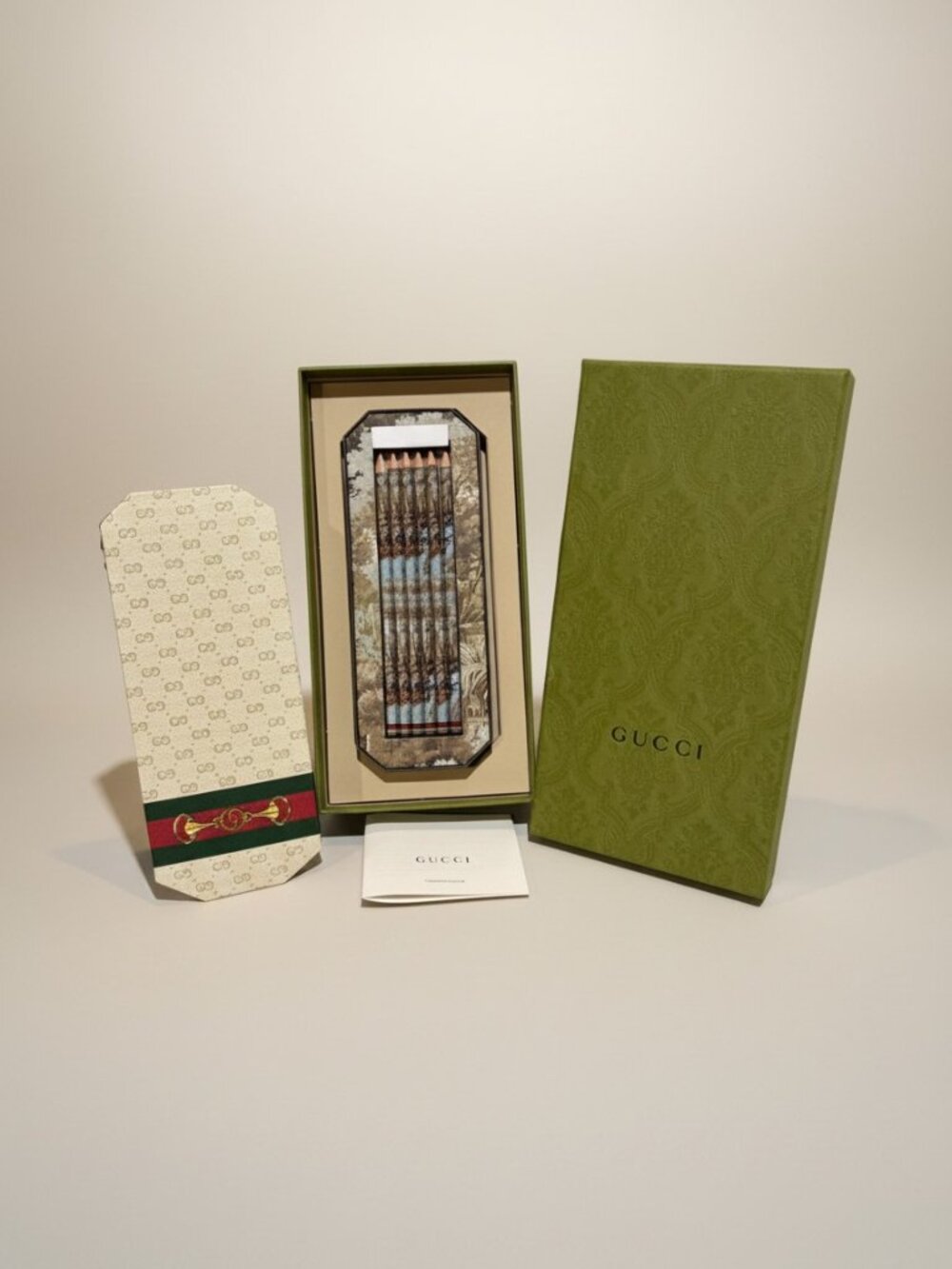 GUCCI Graphic Print Pencils in Box